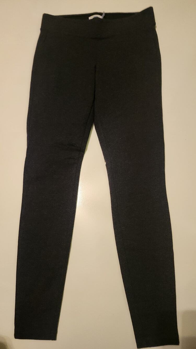 Old Navy Leggings Womens Small Black High Rise Ankle Stretch Knit Pants #472